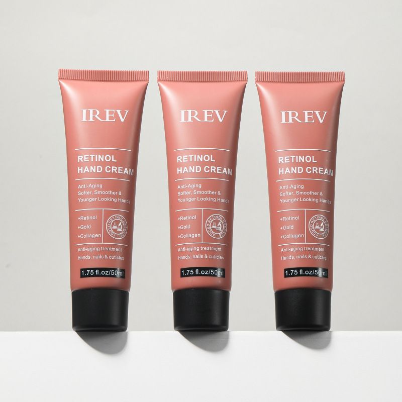 IREV Retinol Hand Cream Exfoliating Hydrating Repair Cream Whitening Anti-aging Hand Cream Nourishing Prevents Cracking Moisturizing and Non-greasy Hand Treatment Cream