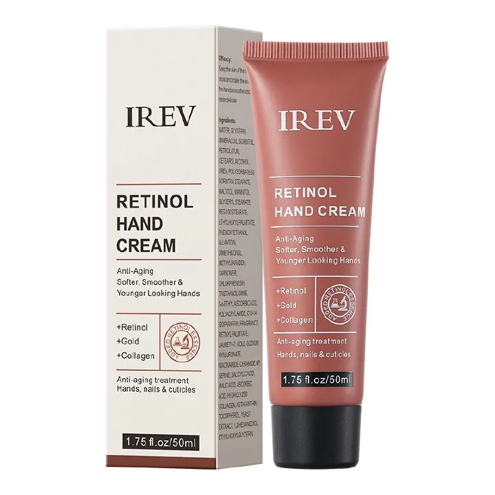 IREV Retinol Hand Cream Exfoliating Hydrating Repair Cream Whitening Anti-aging Hand Cream Nourishing Prevents Cracking Moisturizing and Non-greasy Hand Treatment Cream