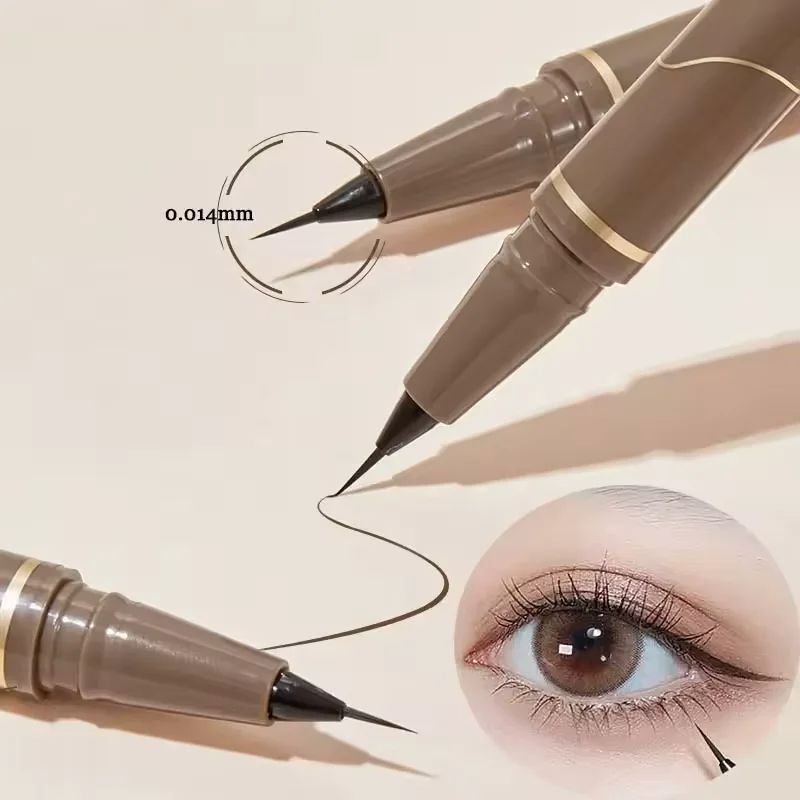 Ultra Thin Black Lower Eyelash Eyeliner Pen Waterproof Lasting Smooth Lying Silkworm Eyes Liner Pencils Eye Makeup Tools Liquid Eyeliner