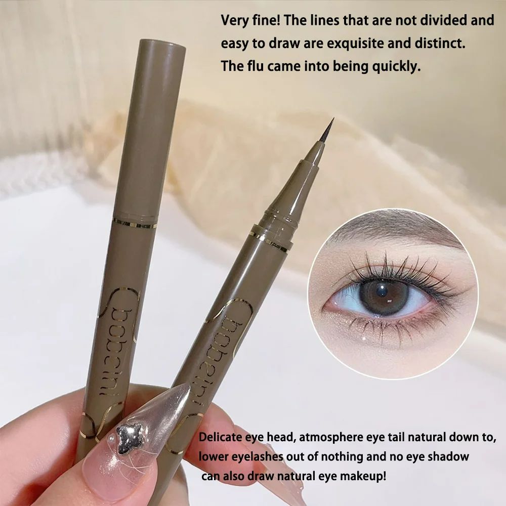 Ultra Thin Black Lower Eyelash Eyeliner Pen Waterproof Lasting Smooth Lying Silkworm Eyes Liner Pencils Eye Makeup Tools Liquid Eyeliner