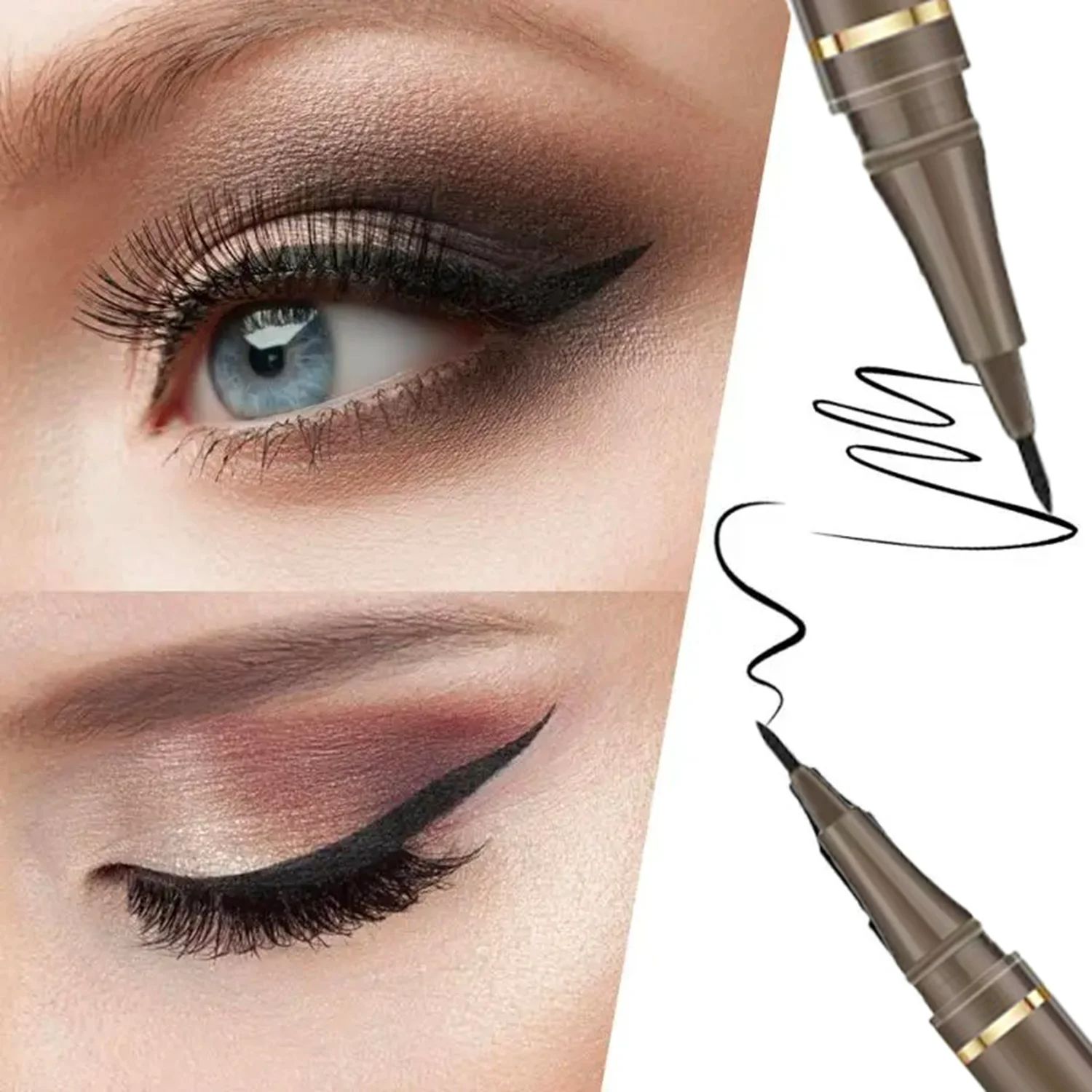 Ultra Thin Black Lower Eyelash Eyeliner Pen Waterproof Lasting Smooth Lying Silkworm Eyes Liner Pencils Eye Makeup Tools Liquid Eyeliner