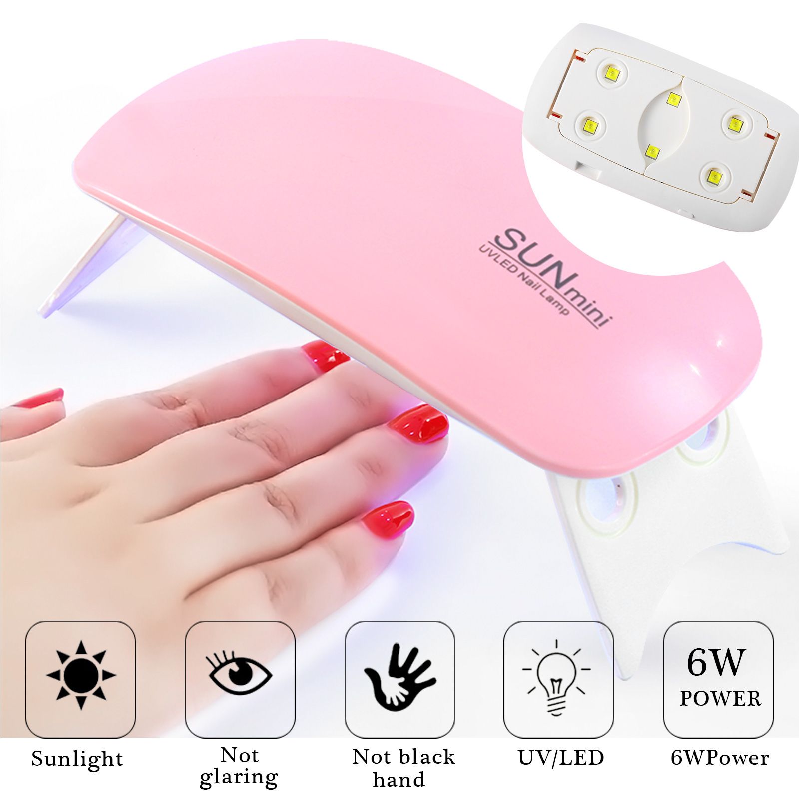 38pcs/set Professional Nail Art Acrylic Nail Kit with UV LED Lamp Nail Forms Soft Extension Nail Tips Nail Tool Set Full Manicure Tools Set With Glitter Rhinestones
