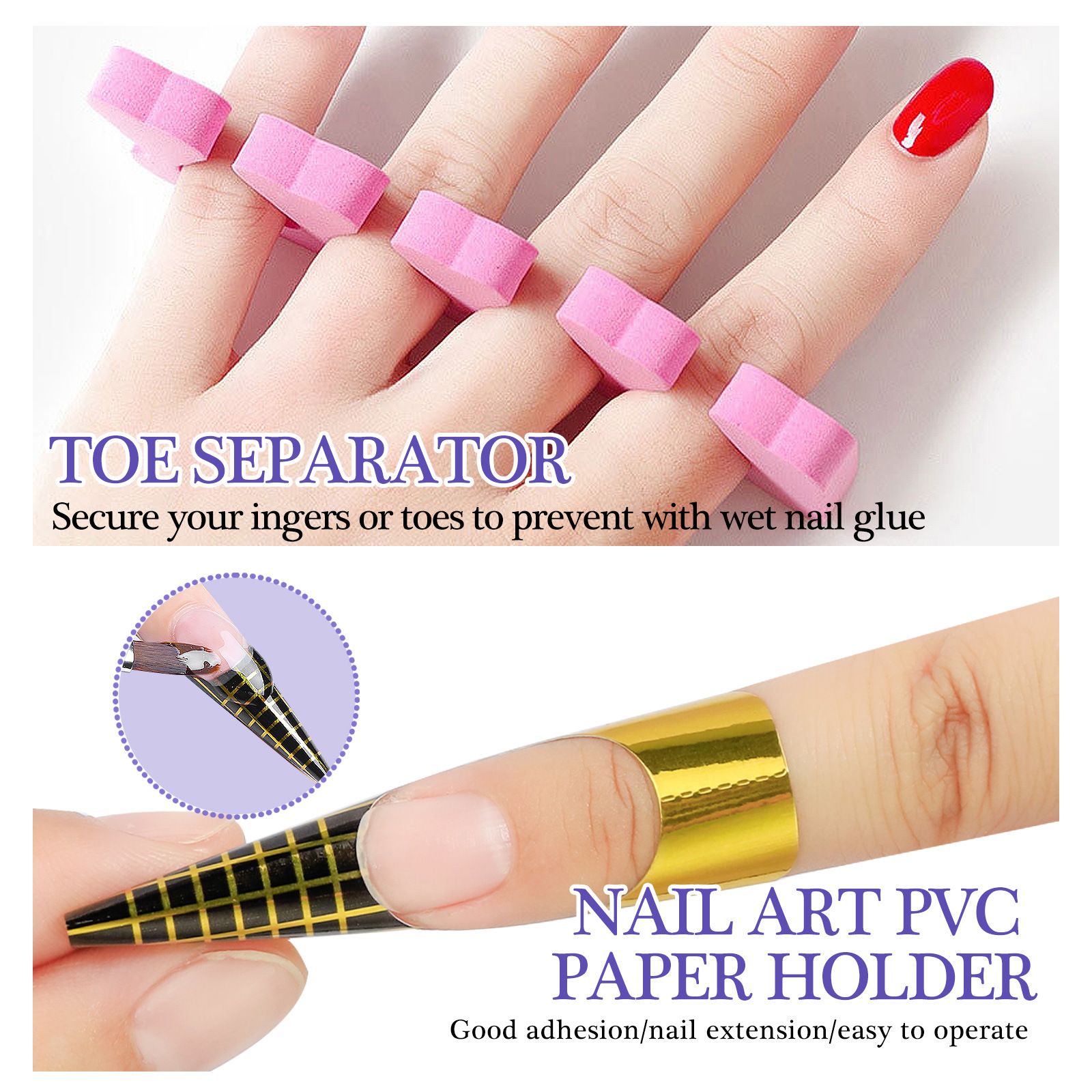 38pcs/set Professional Nail Art Acrylic Nail Kit with UV LED Lamp Nail Forms Soft Extension Nail Tips Nail Tool Set Full Manicure Tools Set With Glitter Rhinestones