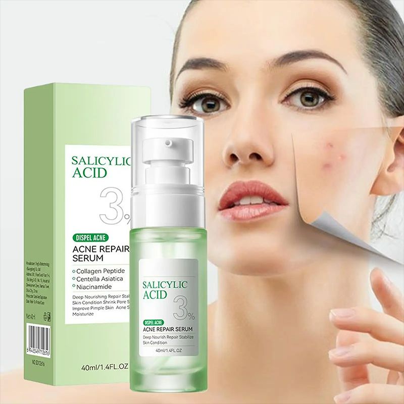 SADOER Salicylic Acid Face Serum Repair Serum Remove Acne Shrink Pores Dark Spots Facial Essence Whitening Improve Acne Scars Face Serum