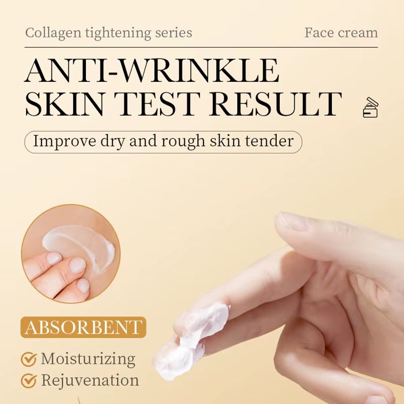 SADOER Collagen Anti-wrinkles Face Cream Skincare Moisturizing Hydrating Anti-aging Facial Cream Beauty Face Skin Care Products
