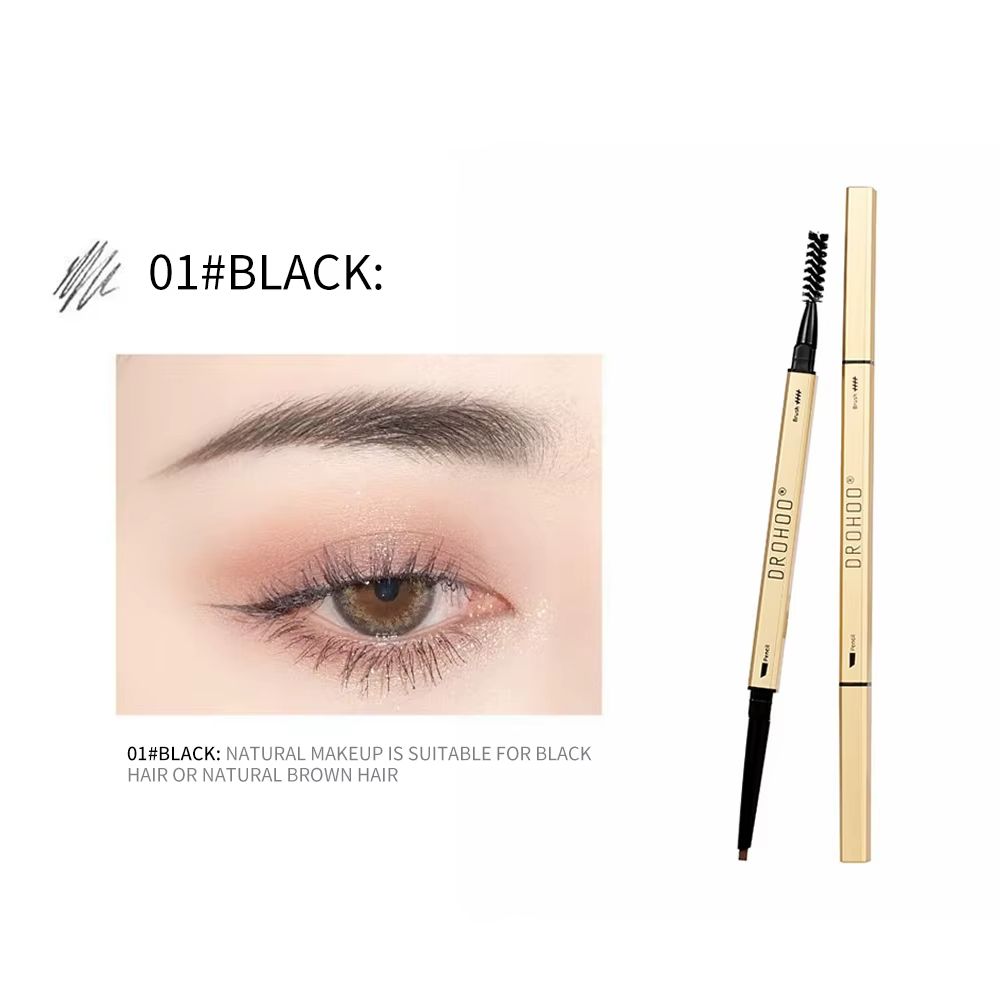 Long Lasting Double Head Eyebrow Pencil Waterproof and Sweat-proof Eye Brow Pen for Natural Looking Eyebrows All Day Wear Gift