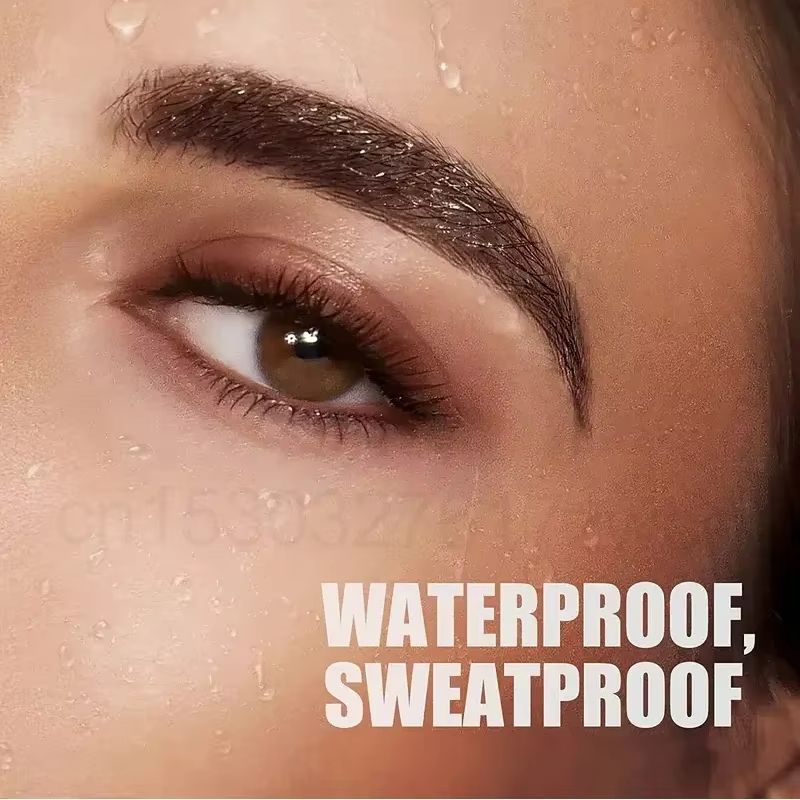 4 Point Eyebrow Pencil Long Lasting 4 Prong Tip Eyebrow Pen 4 Fork Eyebrow Pencil Waterproof Liquid Eye Brow Pencil