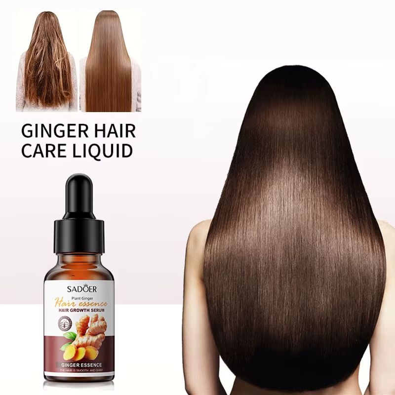 SADOER Ginger Hair Growth Serum Hair Repair Hair-care Conditioner Hair Essential Oil Anti Frizz Nourishing Hydrating Hair Care Essence