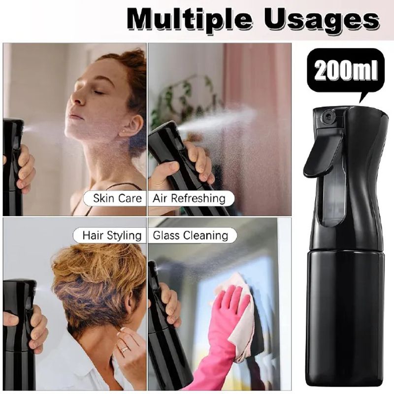 6PCS Hair Styling Comb Set  Hair Brush Hairdressing Spray Bottle Kit Hair Braiding Loop Rat Tail Comb Teasing Hair Brush Edge Control Hair Brush Mist Sprayer Hair Styling Tools