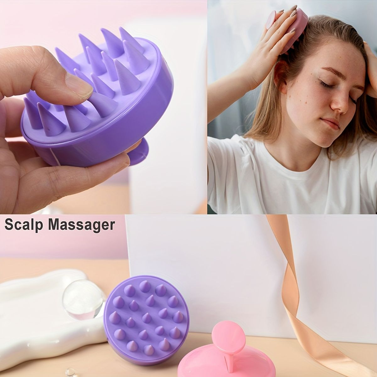 11PCS Hair Comb Set Hair Brush Set for Teasing Edge & Back Brushing Curly Hair Brush Set with Spray Bottle Scalp Massager Shampoo Brush Premium Wide Tooth Comb Flower Hair Clip Hair Styling Tool