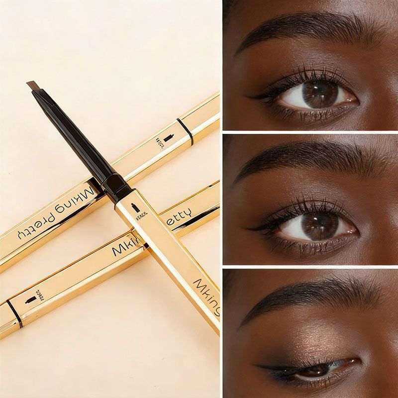 Long Lasting Double Head Eyebrow Pencil Waterproof and Sweat-proof Eye Brow Pen for Natural Looking Eyebrows All Day Wear Gift