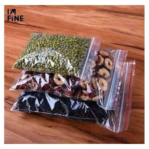 CLEAARNCE OFFER 2KG 50pcs Reusable Ziplock Bags Food Storage Kitchen Fridge Bags