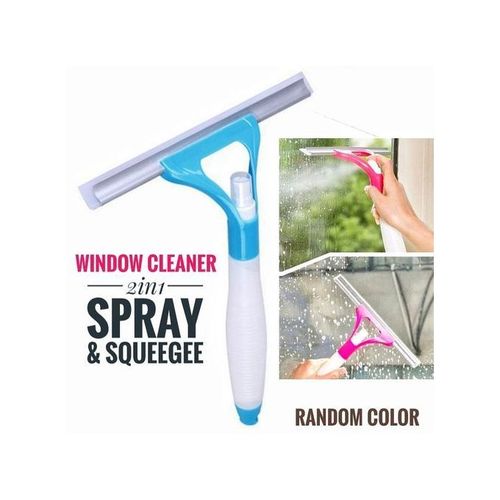 CLEARANCE OFFER 2 In 1 Glass Window Cleaner Brush Clean Scraper With Auto Soap Spray