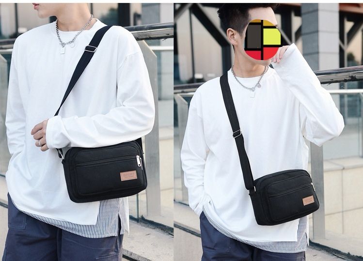New nylon fabric casual men's and women's diagonal cross bag shoulder bag mobile phone bag coin purse Valentine's Day gift