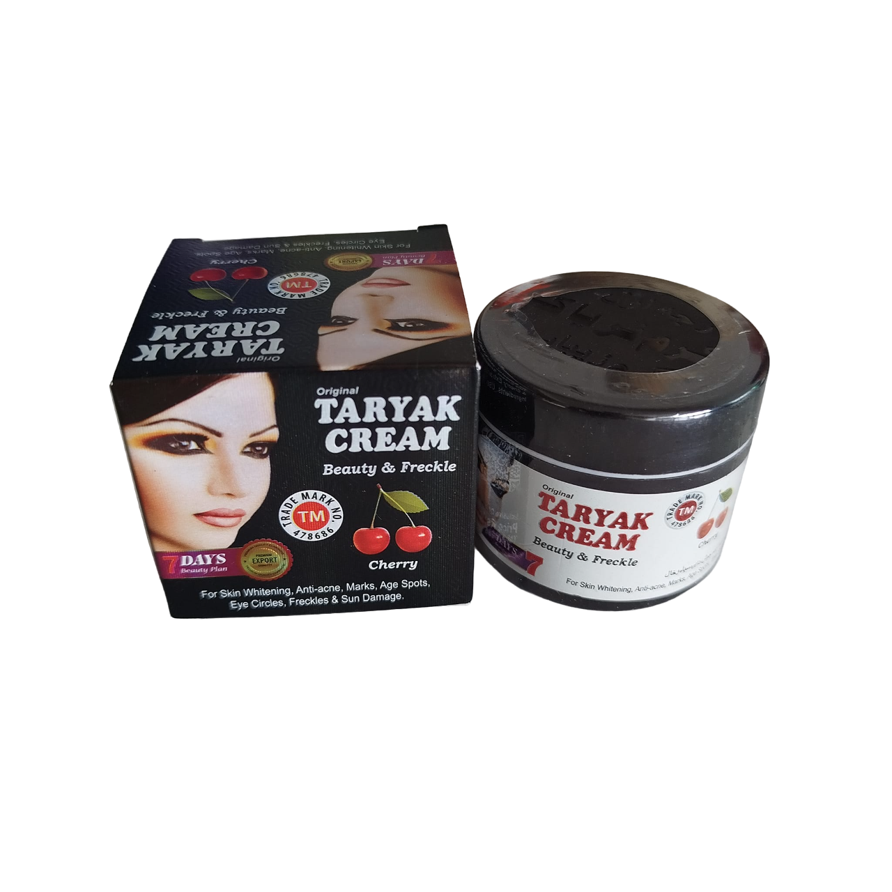 New TARYAK BIG SIZE Beauty Cream. Removes Freckles, Acne, Eye Circles, Marks, Dark Spots, Age Spots, Moisturizes, Evens, Hydrates, Smooths, Softens and Tones the skin.