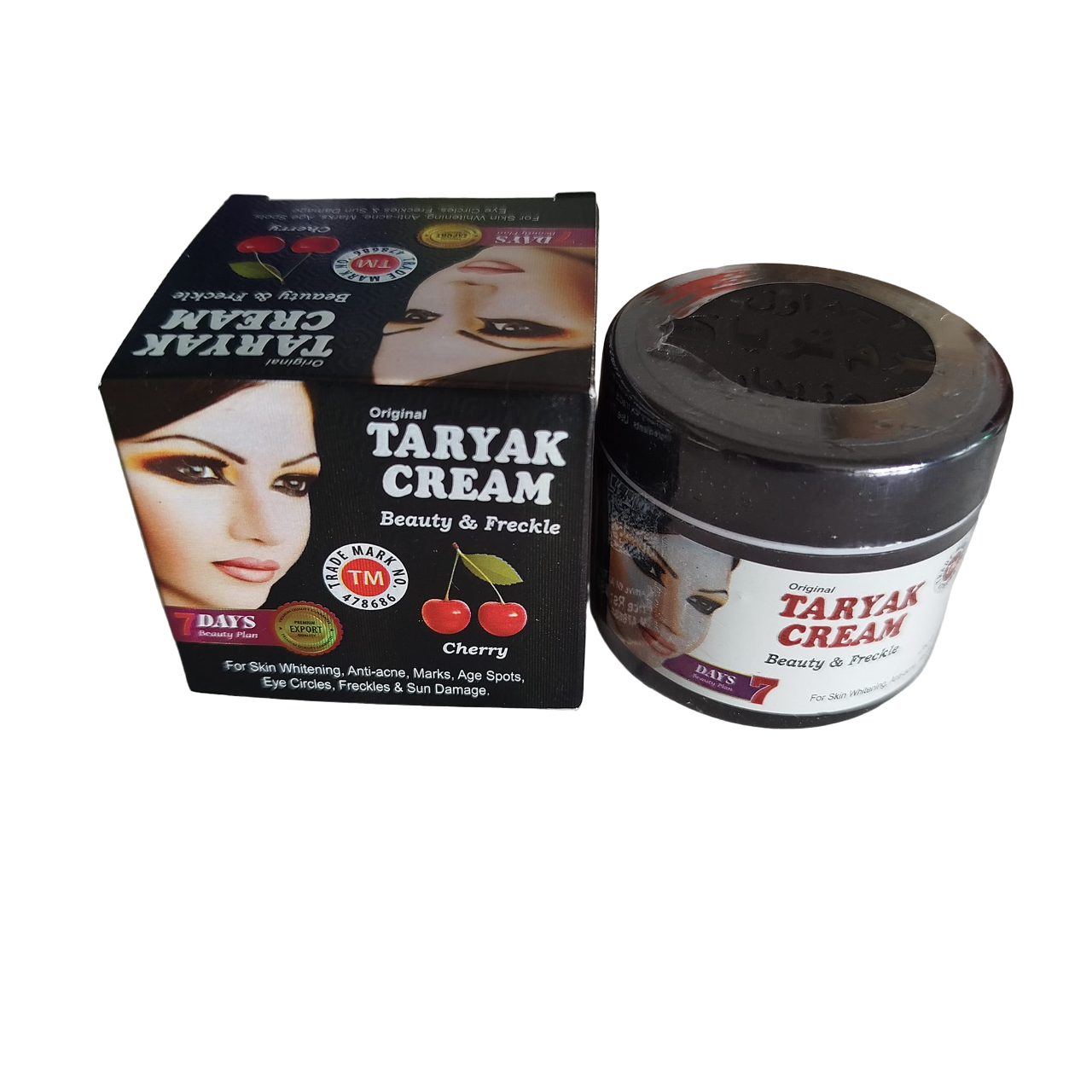 New TARYAK BIG SIZE Beauty Cream. Removes Freckles, Acne, Eye Circles, Marks, Dark Spots, Age Spots, Moisturizes, Evens, Hydrates, Smooths, Softens and Tones the skin.