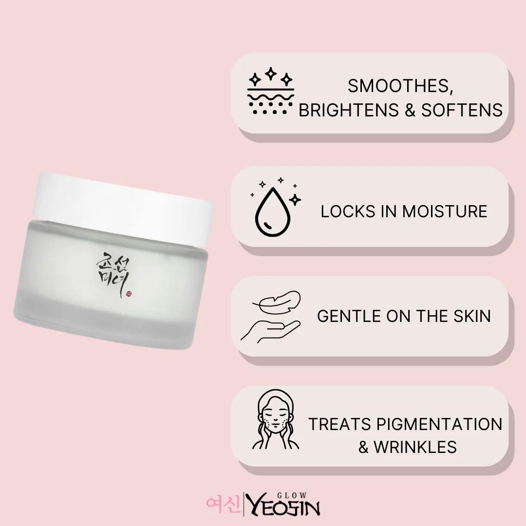 Beauty of Joseon Dynasty Cream for the face with Niacinamide & Squalane. Moisturizes, Firms, Removes Wrinkles, Pigmentations, Balances oil, Gives a natural & Healthy Glow  and Regulate sebum Secretion