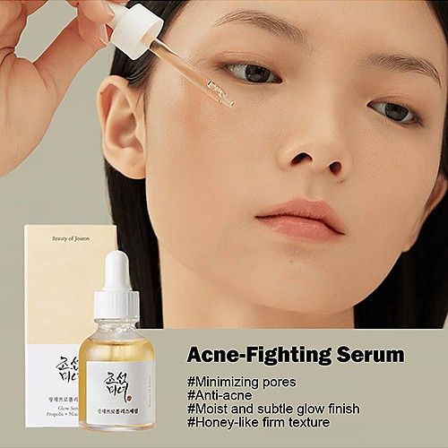 Beauty Of Joseon Glow Serum with Propolis + Niacinamide. Moisturizes, Glows the skin, Fights & Removes Acne, Minimizes Pores, Brightens, Exfoliates, Controls Oil & Sebum & Reduces skin Inflammation