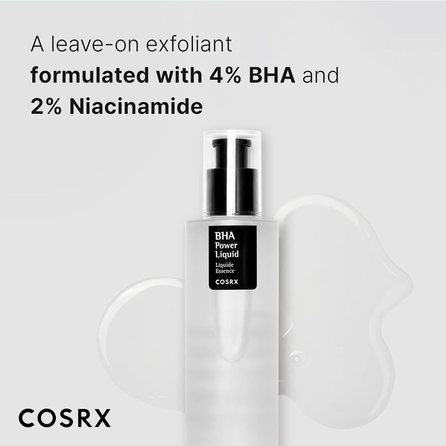 Cosrx Blackheads Power Liquid with BHA & Niacinamide. Removes Blackheads, Whiteheads, Acne, Prevent Breakouts, Gently Exfoliates, Controls Oil, Reduce Marks, Spots, Black Dots & Unclogs Pores