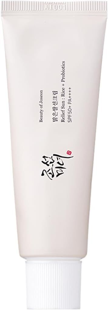 Beauty of Joseon Relief Sun Sunscreen with Rice + Probiotics SPF50+ PA++++. Offers SPF & PA Protection Sun Protection aganis harmful UV-Rays, Moisturizes, Nourishes, Prevent Photo-Aging & Glows.
