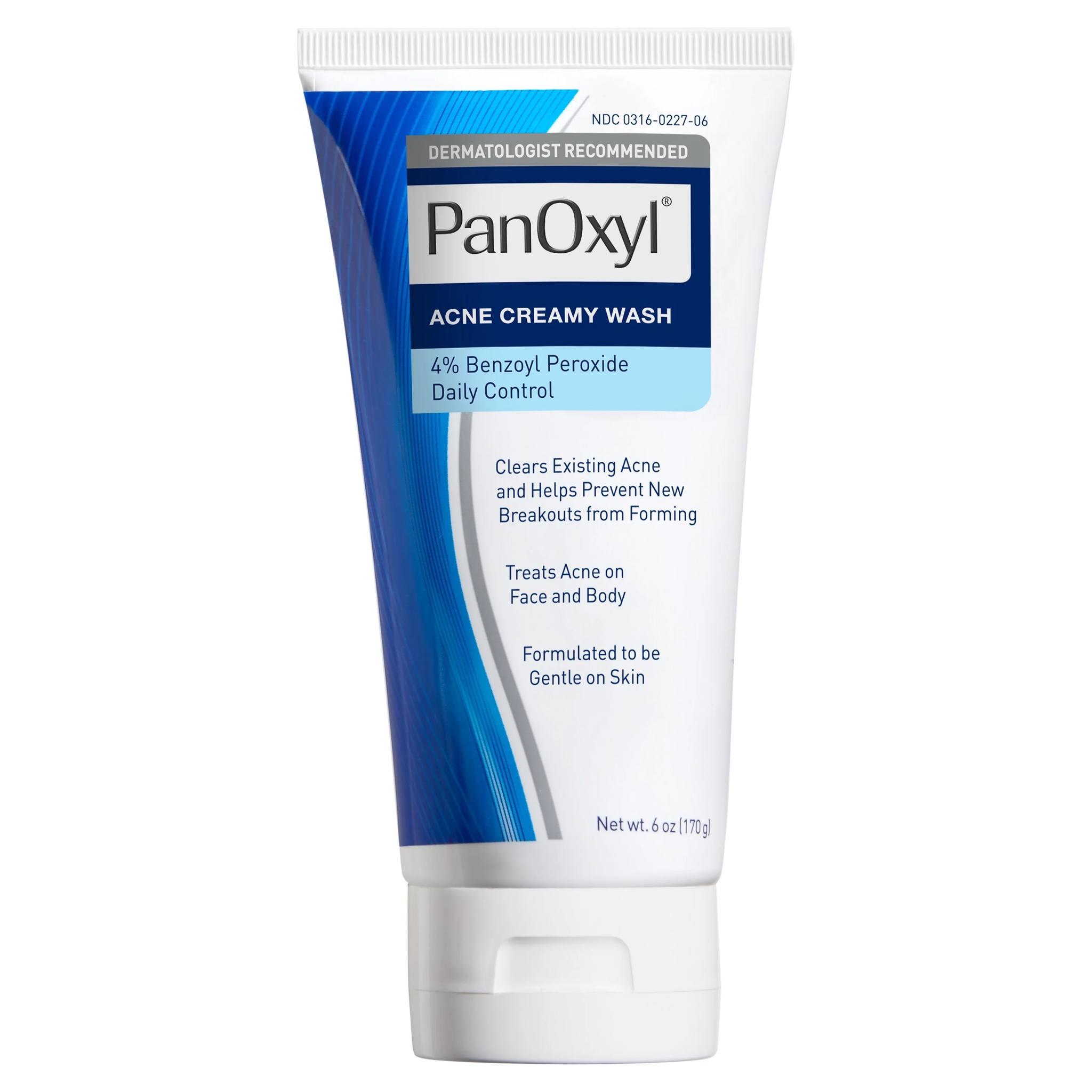 PanOxyl  Acne Creamy Wash with  4% Benzoyl Peroxide Daily Control . Removes Pimples, Treats Acne, Cleans, Unclogs pores, Clears Breakouts, Hydrates, Moisturizes & Treats Acne on Chest, Face & Back.