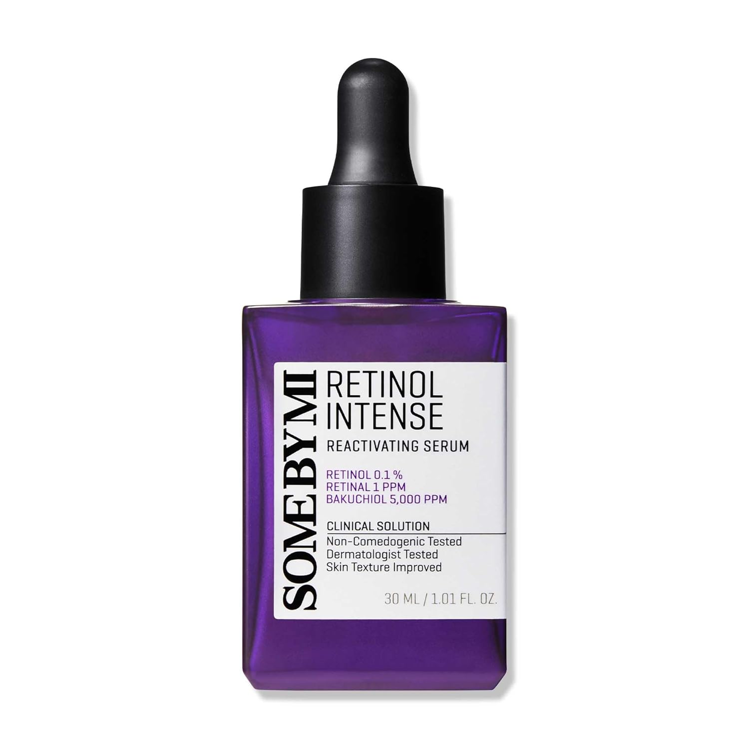 SOME BY MI Retinol Intense reactivating Face Serum with Bakuchiol. Moisturizes, Removes Acne Marks, Wrinkles, Fine Lines, Pigmentations. Prevent skin aging, Improve Elasticity,  Soothes & Renews