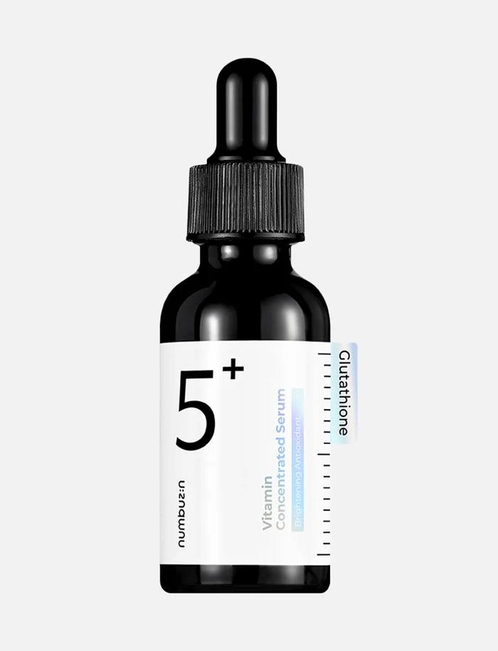 The Numbuzin No.5+ Vitamin Concentrated Serum with Niacinamide, TXA, Alpha Arbutin & Glutathione. Removes Blemishes, Dark Spots, Acne Marks, Pigmentation, Brightens, Evens the skin tone & Hydrates.