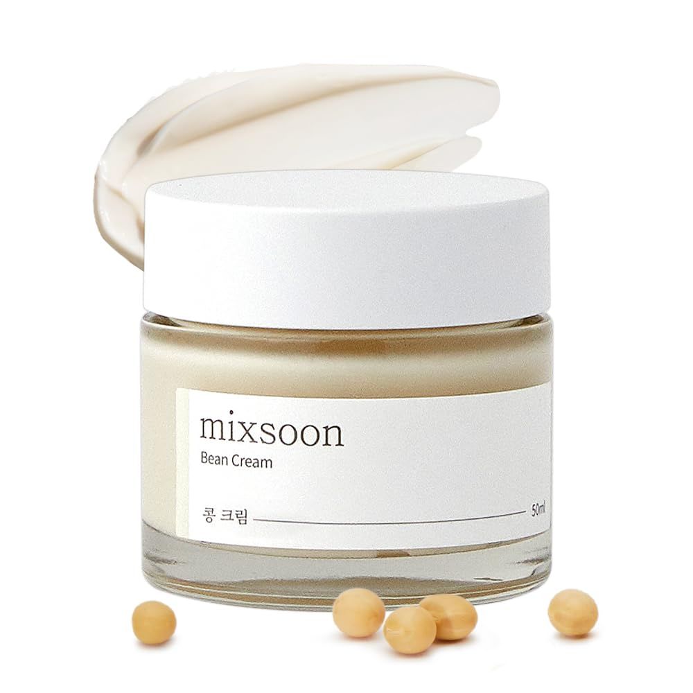 Mixsoon bean Cream. Moisturizes, Smooths, Stimulate Collagen Production, Firms, Exfoliates, Evens, Fade Dark Spots & Hyperpigmentations, Offers UV-Protection, Rejuvenates, Lightens & Is Anti-Aging
