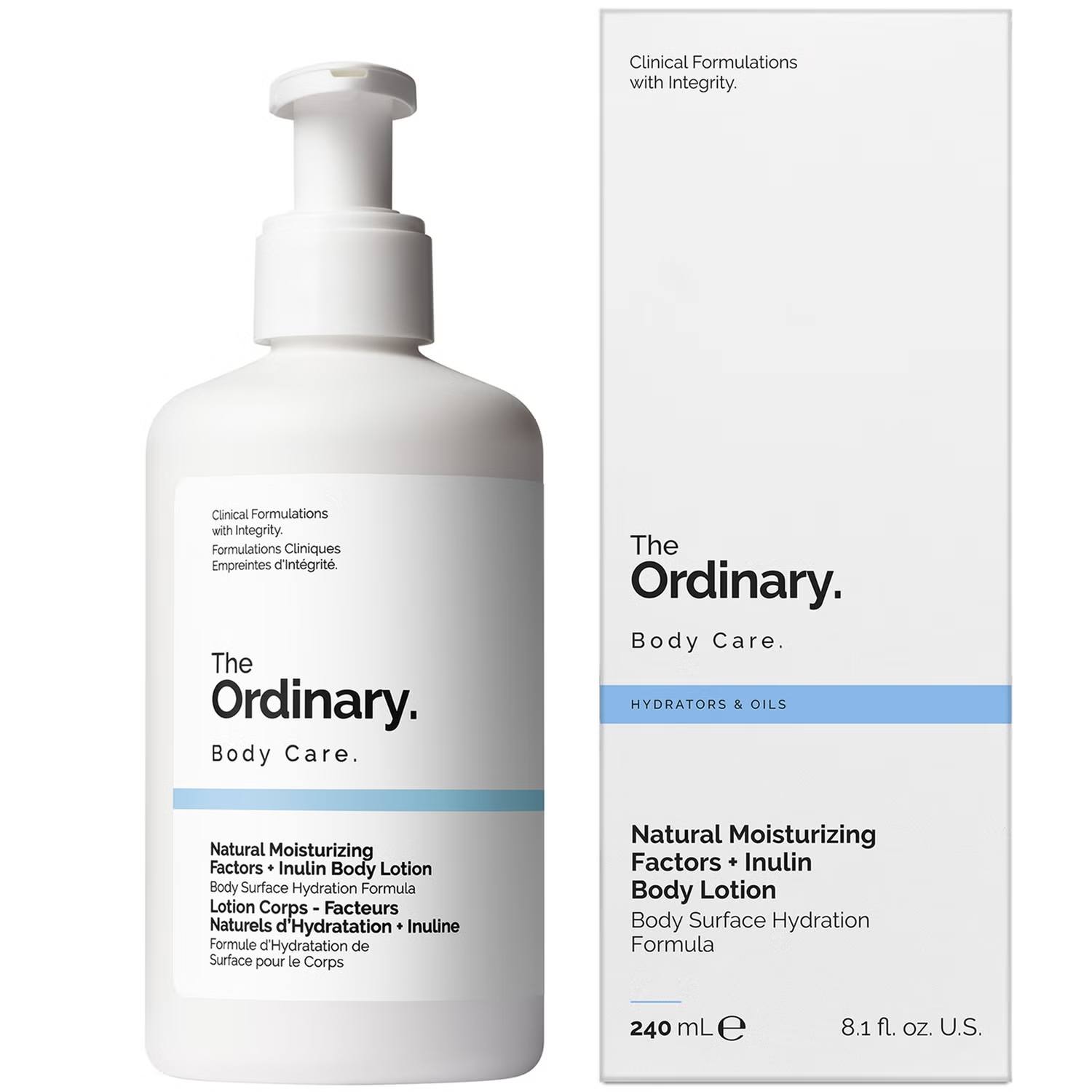 The Ordinary Natural Moisturizing Factor + Inulin Body Lotion. Moisturizes, Hydrates, Strengthens the skin barrier, Evens the skin tone, Make skin Radiant, Soft, Glowing & Reduce Dry Flaky Skin