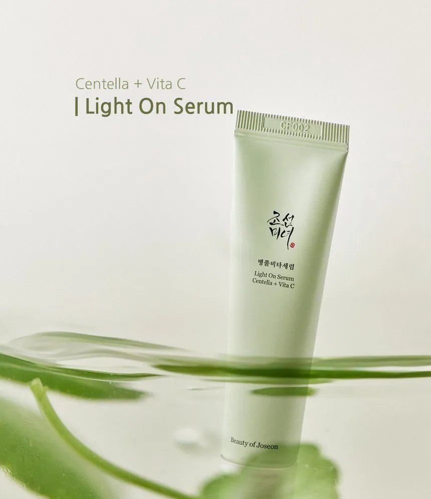 Beauty of Joseon Light On Serum with Vitamin C & Centella Asiatica. Moisturizes, Removes Blemishes, Pigmentations, Dark Spots, Brightens, Evens the skin tone, Soothes, Smooths and Glows the skin.