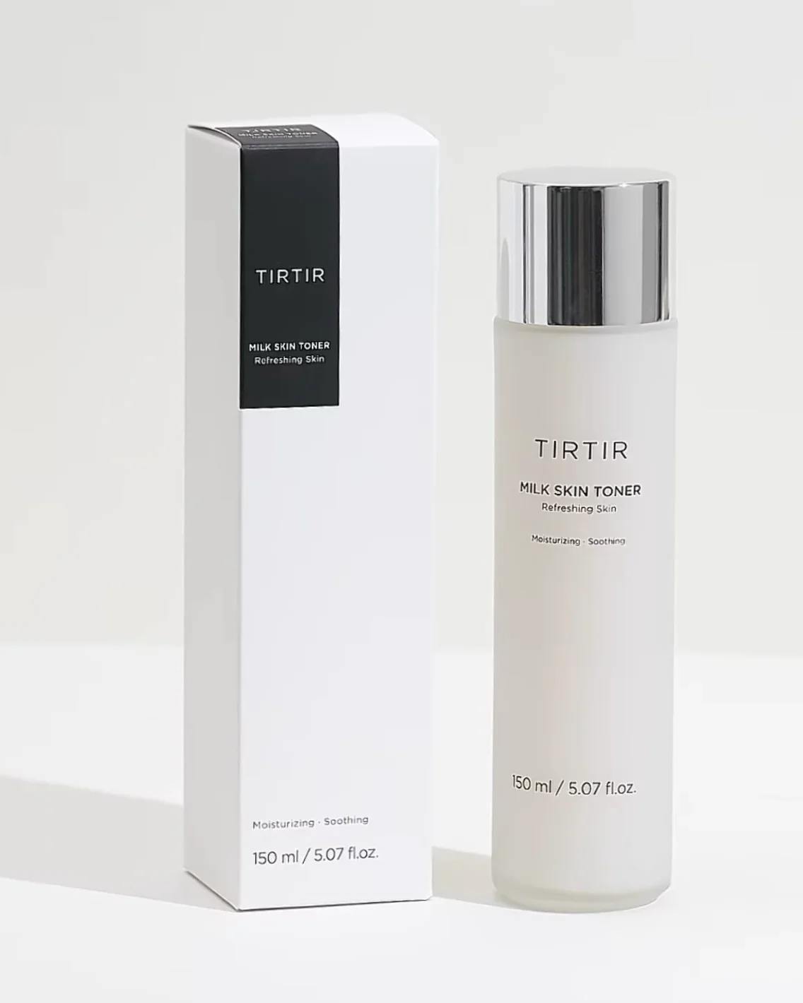 TIRTIR Milk Skin Toner 150ml with Niacinamide, Ceramide, Rice Bran Extract. Moisturizes, Remove Dark Spots, Acne, Brightens, Glows, Gives You GLASS SKIN Appearance, Soothes, Evens the sskin,Smooths