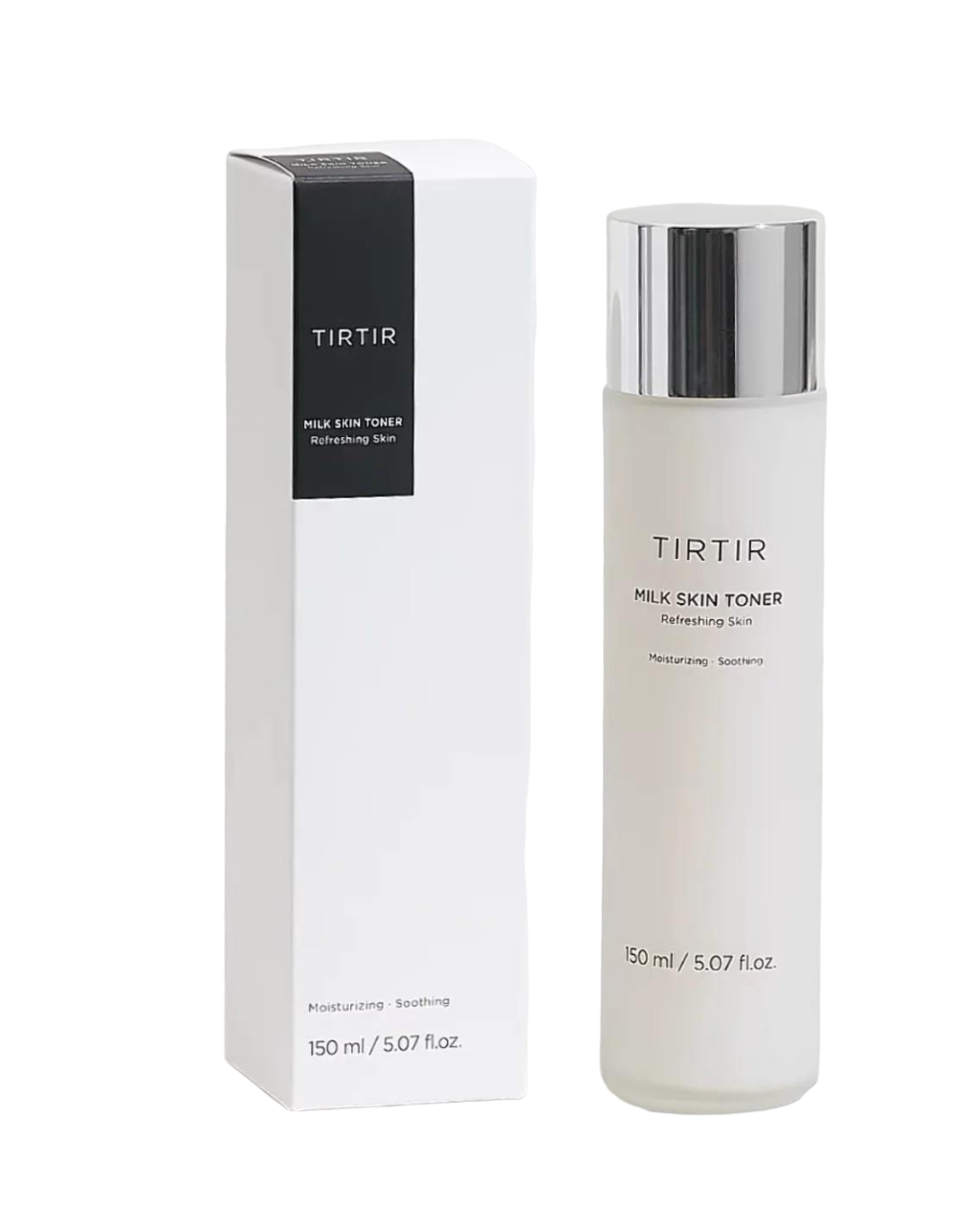 TIRTIR Milk Skin Toner 150ml with Niacinamide, Ceramide, Rice Bran Extract. Moisturizes, Remove Dark Spots, Acne, Brightens, Glows, Gives You GLASS SKIN Appearance, Soothes, Evens the sskin,Smooths