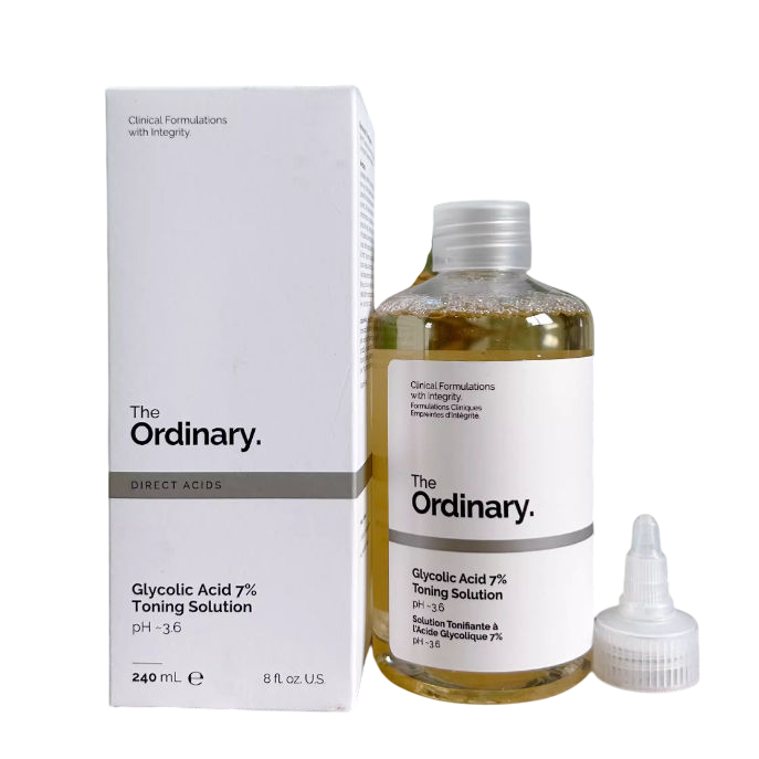 The Ordinary Glycolic Acid 7% Toning Solution. An exfoliating toner for targeting dullness, texture and signs of aging.
