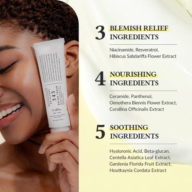 DR ALTHEA 345 Relief Cream with Opuntia Ficus & Niacinamide. Moisturizes, Removes Dark Spots, Blemishes, Post Acne Mark, Even the skin tone, Soothes Redness & Irritation & Regulates oil production