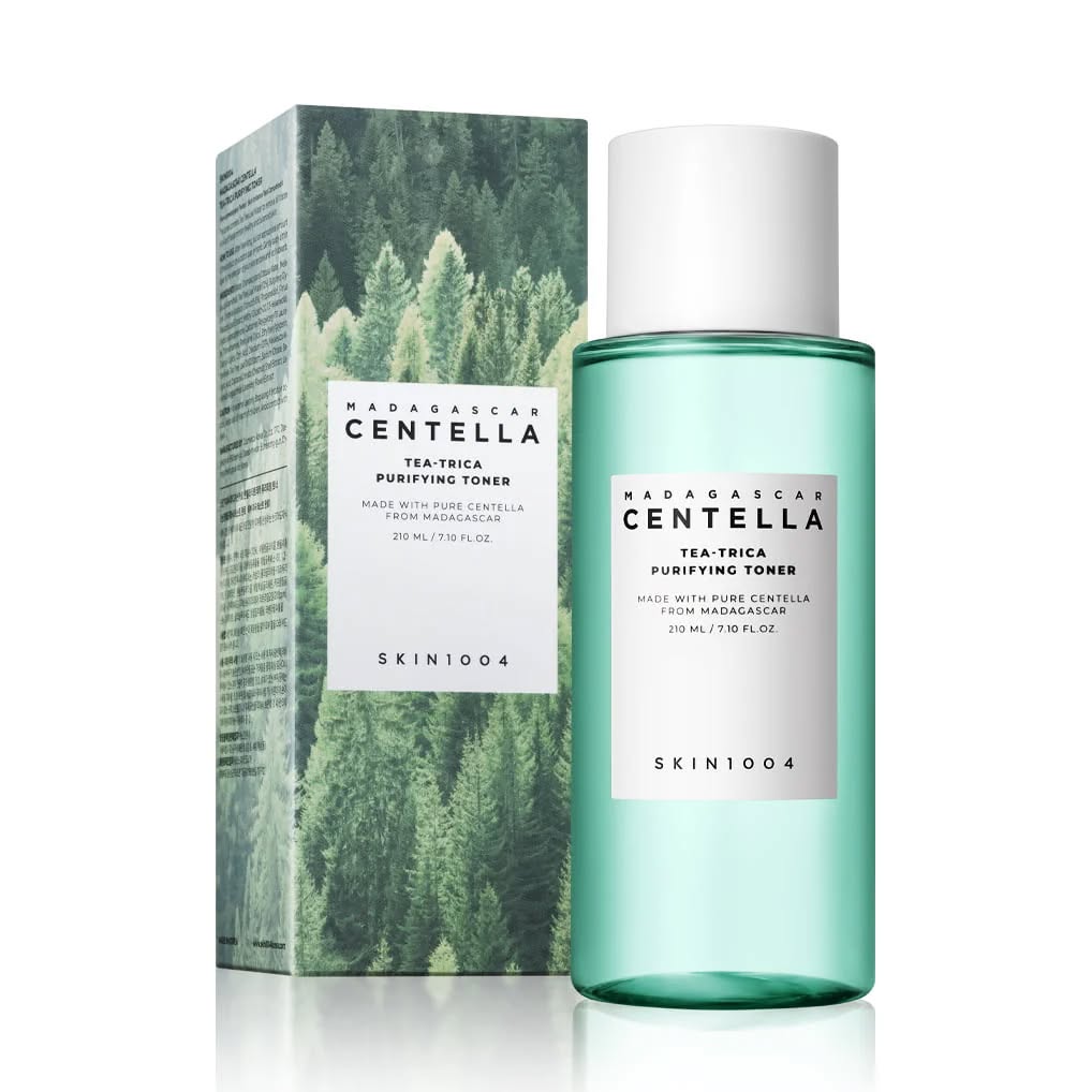 SKIN1004 Madagascar Centella Tea-Trica Purifying Toner with Salicylic Acid. Treats Acne, Breakouts, Cleans pores, reduces inflammation, Redness, Glows, Exfoliates, Soothes Irritation & Regulates Sebum