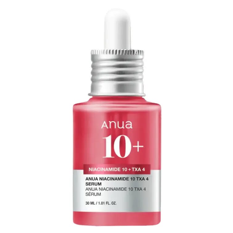 Anua Niacinamide 10 + TXA 4 Dark Spot Correcting Serum. Removes Dark Spots, Hyperpigmentation, Discolorations, Evens the skin tone, Face Acne Scars, Brightens & Moisturizes