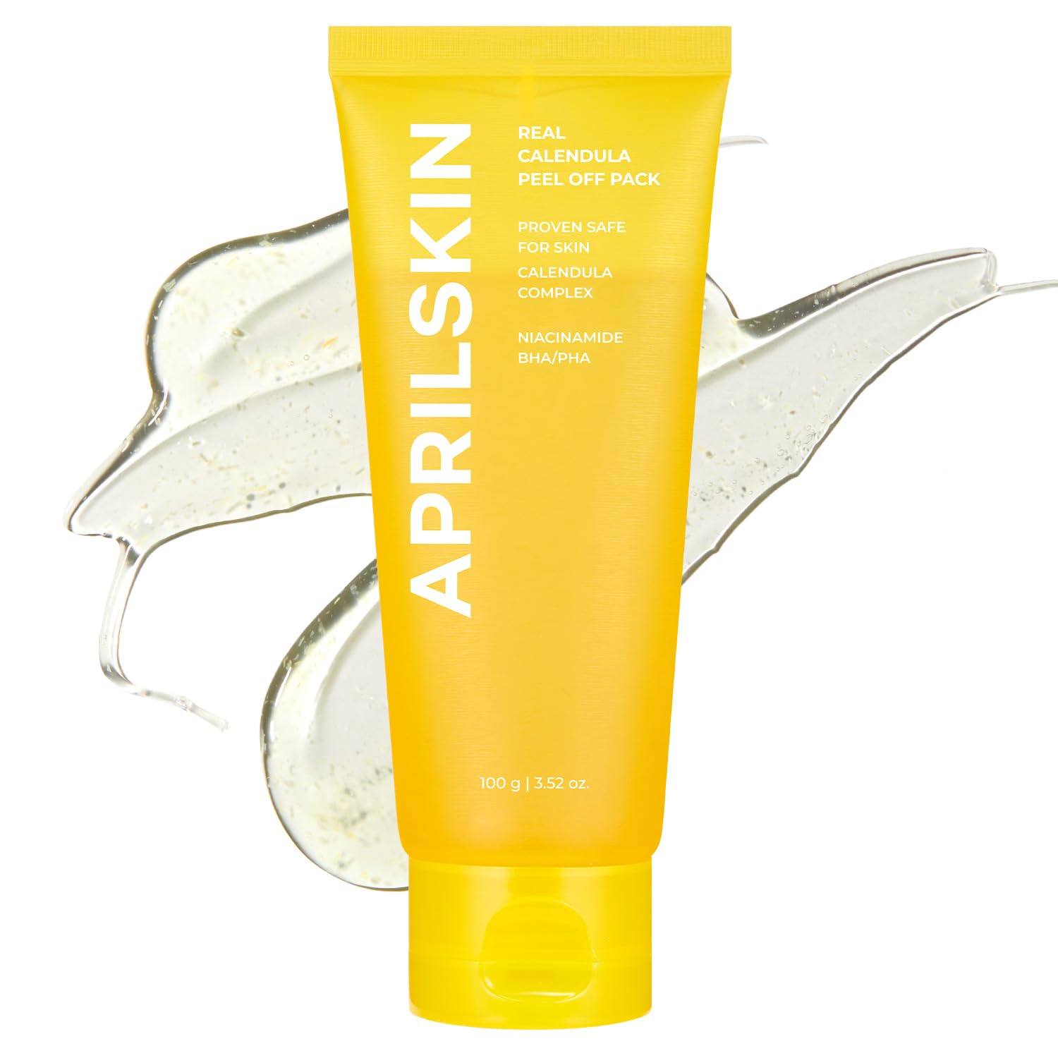 April Skin Real Calendula Peel Off Pack Mask with Niacinamide, BHA/PHA. Glows, Refine texture, Minimizes & Unclogs pores, Removes dead skin cells, blackheads, Puffiness, impurities, excess sebum, oil,