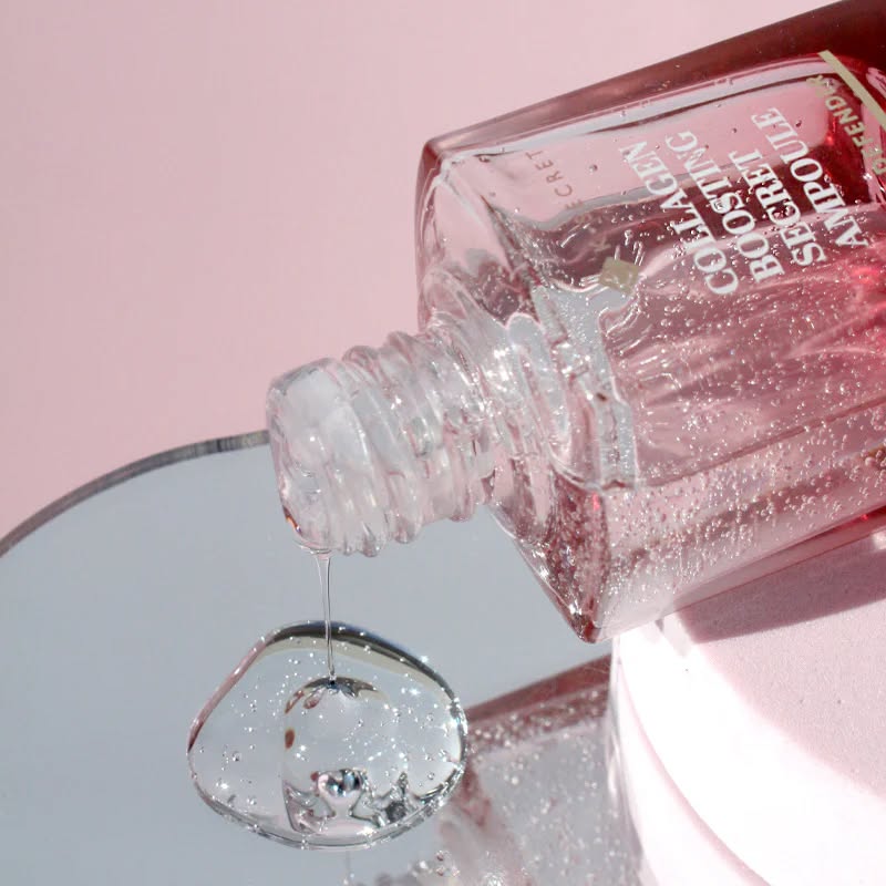 K SECRET Collagen Boosting Secret Ampoule. Moisturizes, Prevent skin aging, Remove wrinkles, Fine lines, Softens, Nourishes, Restore skin barrier, Increase skin elasticity & collagen production & Even