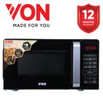 VAMS-20DGX Von Microwave Oven Solo - 20L digital control microwave with touch control panel black 700W with 6 auto cook menus
