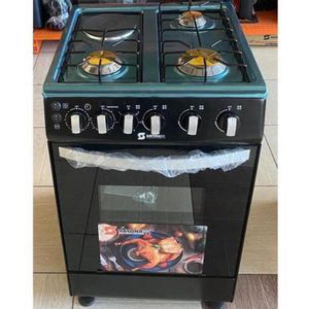 3gas + 1 Electric 50x50x84 Sayona standing cooker with electric oven and Auto Ignition