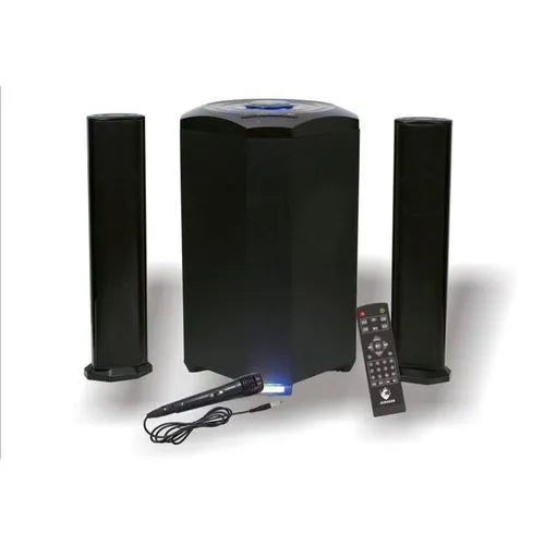 Euroken cylinder 2.1 Multimedia Speaker System 20000W PMPO EK-607 with microphone Karaoke , USB , BLUETOOTH , FM RADIO