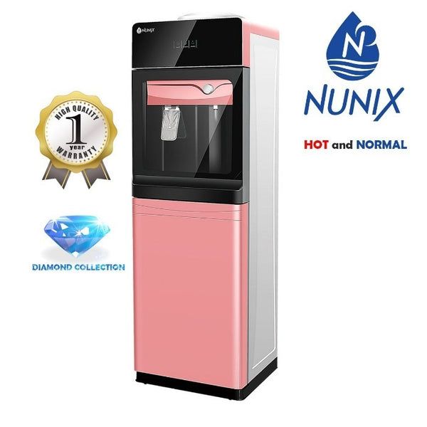 R23 Tempered Glass Hot And Cold Nunix Water Dispenser Nunix R23 hot and Cold water dispenser - with tap locking compartment