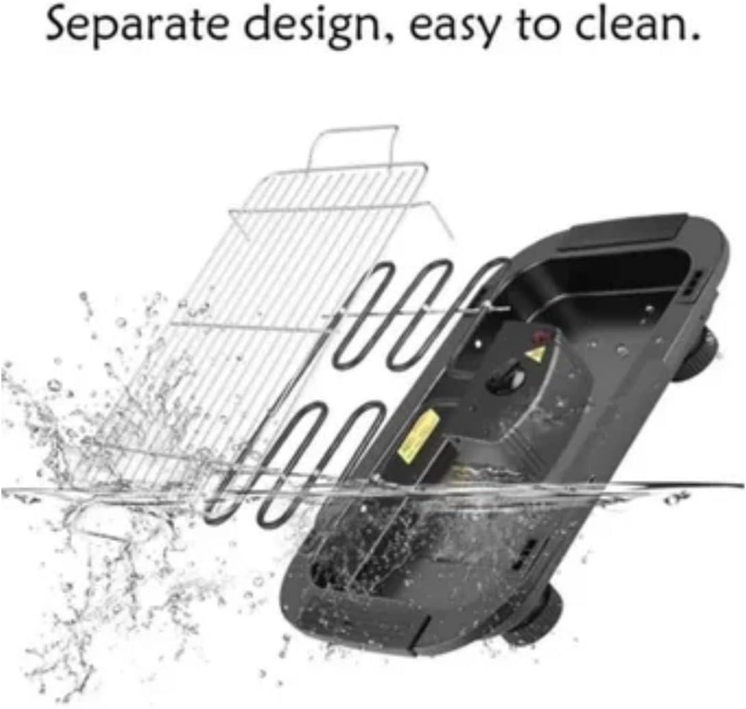 Sokany Electric Smokeless BBQ Meat And Vegetable Grill with Adjustable height feets 2000W