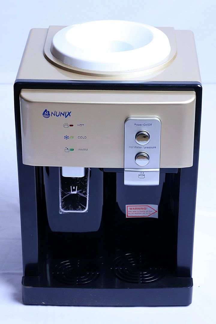 Z4 Nunix Table Top Hot And Normal Water Dispenser With stainless steel tank suitable for all homes and offices champagne colr