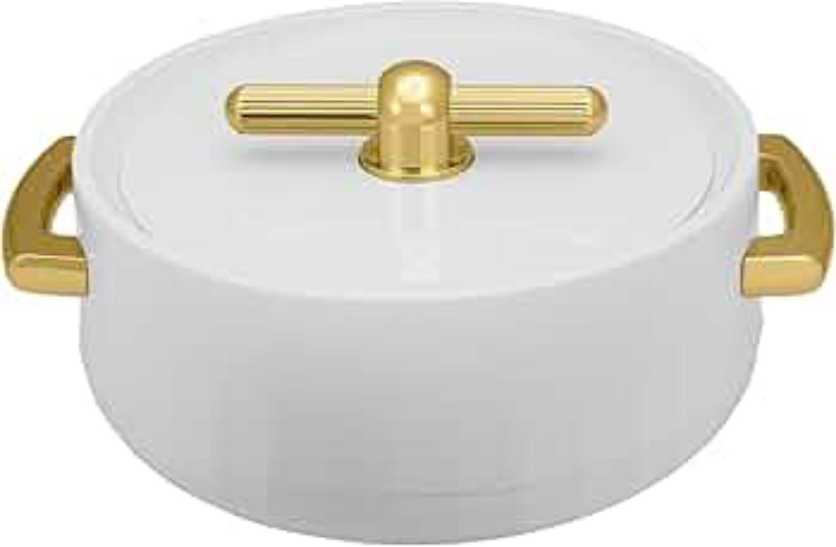 4pcs Selvel Nexus premium Gold Turkish Stainless steel insulated hotpots sizes 1000ml 1500ml  2500ml and 3500ml