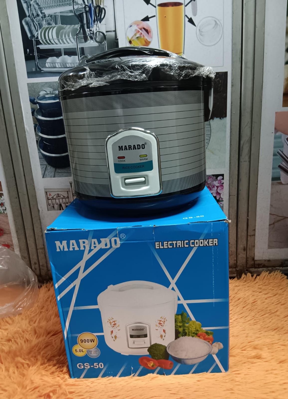 5 Litre Marado electric Rice Cooker, Electric Rice Cooker for White/Brown Rice, Grain – Easy-to-clean, Non-Toxic & Non-Stick, Auto Warmer