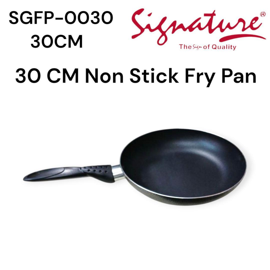 Signature Non Stick Frying Pan Cookware black With durable Handle available in different diameters