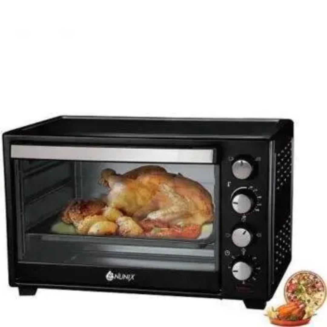 Nunix E-40R 40L Electric Oven with Rotisserie and 4 knobs temperature and timer control Deluxe Oven 1600W