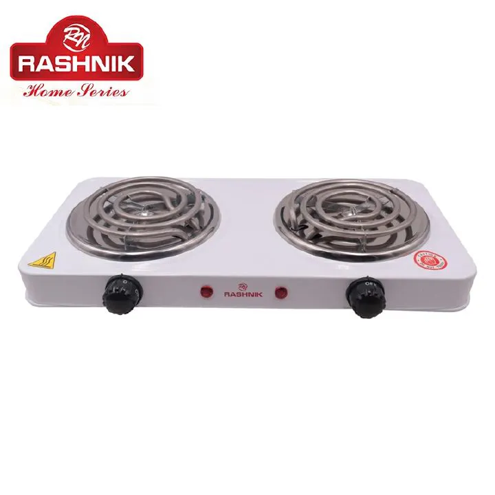 Rashnik Spiral double coil electric hotplate cooktop RN-4078W 2000W White Electric cooker