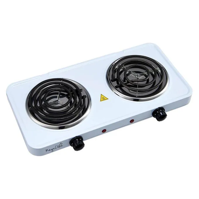 Rashnik Spiral double coil electric hotplate cooktop RN-4078W 2000W White Electric cooker